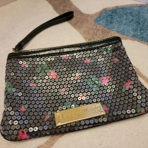 Betsey Johnson Floral Sequin Wristlet